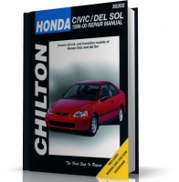 HONDA CIVIC - HONDA DEL SOL (1996-2000)  książka napraw i obsługi - Chilton