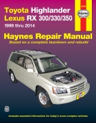 TOYOTA HIGHLANDER, LEXUS RX 300, LEXUS RX 330, LEXUS RX350 - instrukcja Haynes